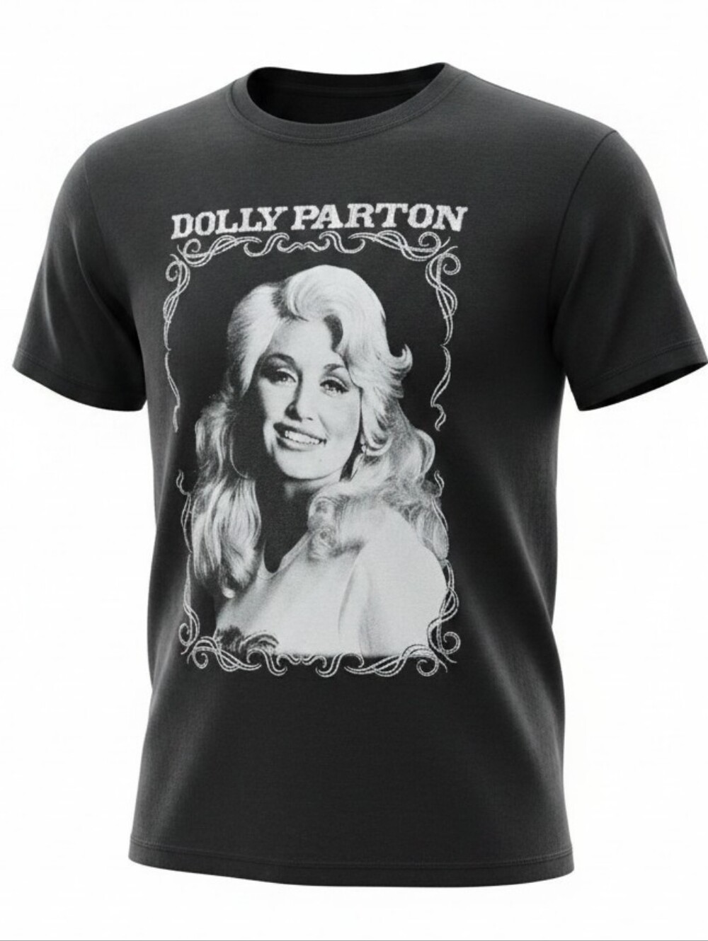 Dolly Parton Portrait Flourish Frame, Adult Size Medium, New